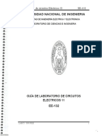 Universidad Nacional de Ingenieria: Laboratorio de Circuitos Eléctricos II EE-132