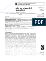 A Template For Integrated Reporting