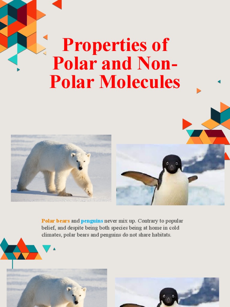 Properties of Polar and Non-Polar Molecules | PDF | Chemical Polarity ...