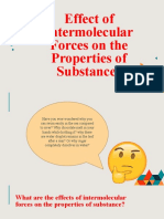 Intermolecular Forces and Substance Properties