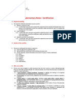 04 - Certification Supplementary Notes