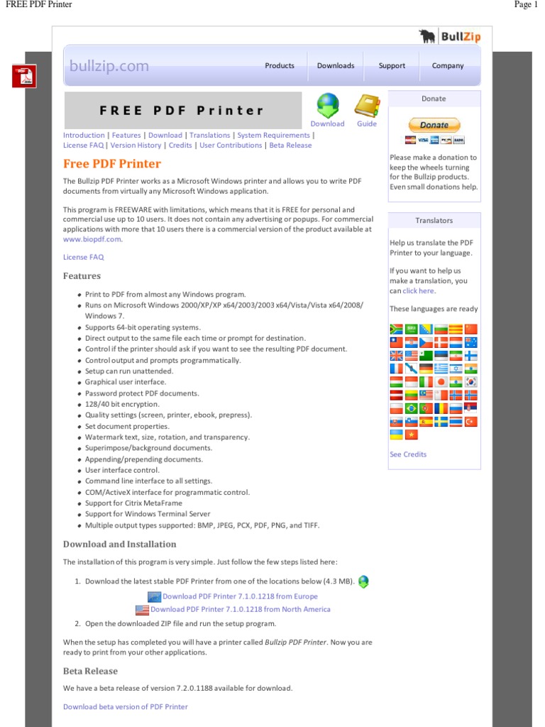 FREE PDF Printer PDF Windows Registry Command Line Interface