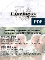 Pricelist Lumineux Organizer 2021