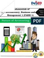 Nature of Accounting: Fundamentals of Accountancy, Business and Management 1 (FABM 1)