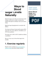 5 Easy Ways To Lower Blood Sugar Levels Naturally