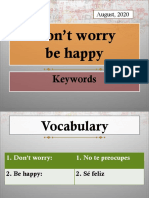 1ºm Keywords Dont worry be happy