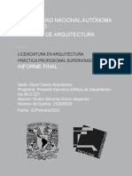 Estudio de mercado e informe final de Práctica Profesional Supervisada en Oscar Castro Arquitectos