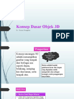 Konsep Dasar Objek 3D