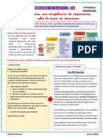 Escribimos Una Recopilacion de Experiencias Sobre Toma de Decisiones