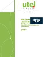 Evaluacion de Desempeño Seman 1 y 2 Administracion de Empresas de Servicio Cuellar Estrada Francisco Javier