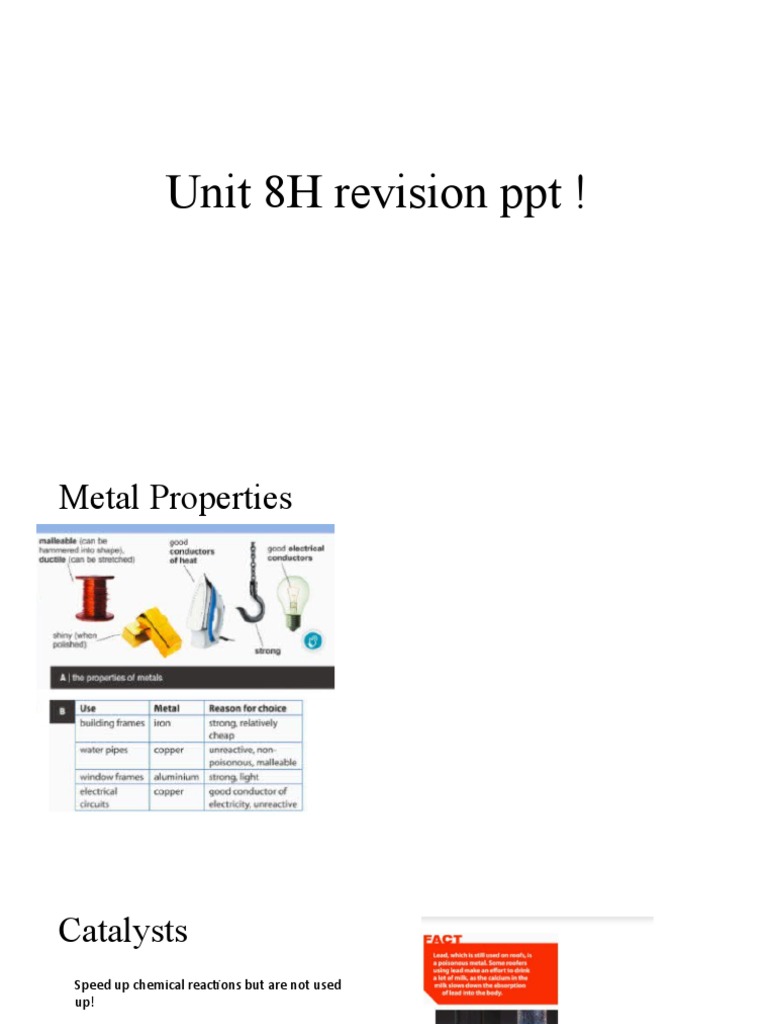 Unit 8G Revision | PDF | Art | Science & Mathematics