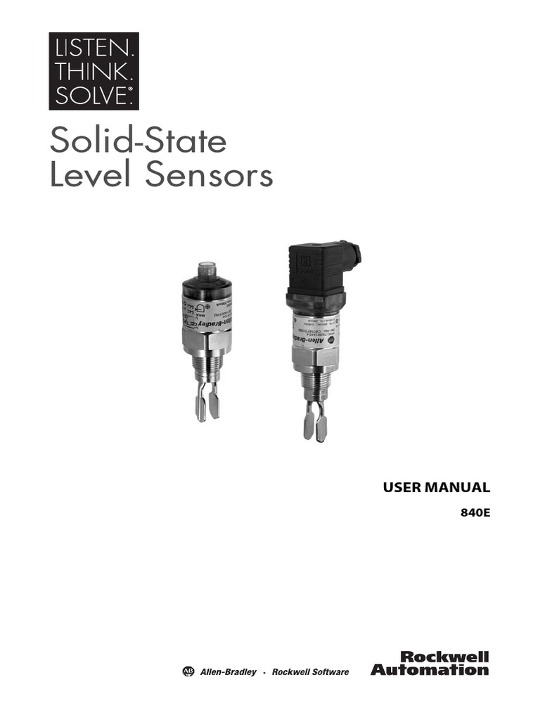 Solid-State Level Sensors: User Manual | PDF | Power Supply | Automation