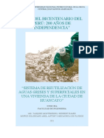 SISTEMA DE REUTILIZACIÓN DE AGUAS SUPERFICIALES GRISES EN UNA VIVIENDA DE LA PROVINCIA DE HUANCAYO (Recuperado)