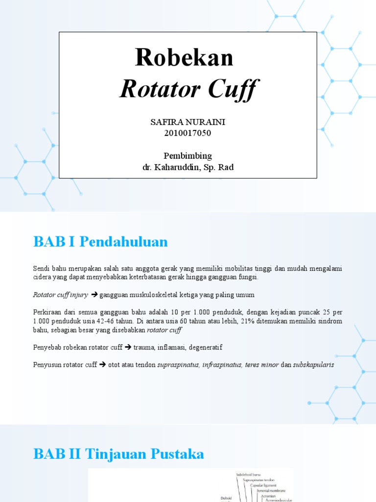 Robekan Rotator Cuff: Penyebab dan Penanganan | PDF