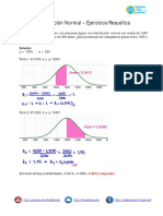 Distribución Normal Ejercicios Resueltos PDF FORO
