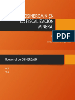 Rol de Osinergmin en La Fiscalización Minera