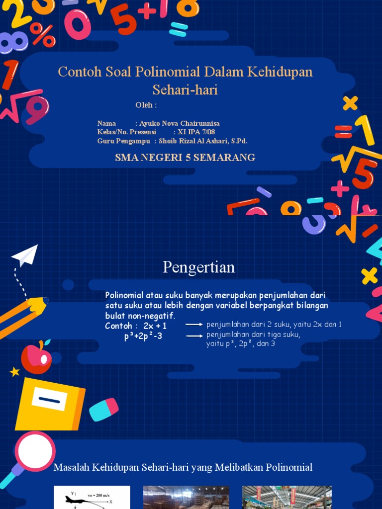 Penerapan Polinomial Dalam Kehidupan Sehari Hari