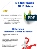 Definitions of Ethics: Wrong