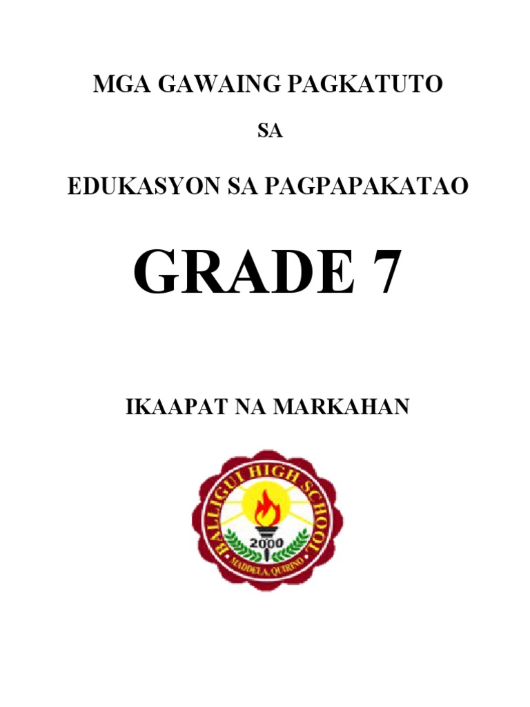 EsP 7 LAS Q4 | PDF