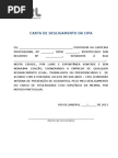 Carta De Desligamento Da Cipa  New Sample n