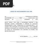 Modelo de Carta de Desligamento