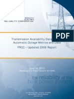 Transmission Availability Data System Automatic Outage Metrics and Data FRCC - Updated 2008 Report