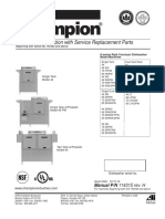 Installation/Operation With Service Replacement Parts: Beginning With Serial No. R3448 and Above