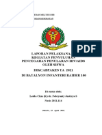 Laporan Pelaksanaan Kegiatan Penyuluhan Pencegahan Penularan Hiv/Aids Oleh Siswa Dikcabpakes Ta 2021 Di Batalyon Infanteri Raider 100