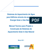 Manual Tecnico Para Projeto e Construcao de Sistemas de Aquecimento Solar e Gas Natural