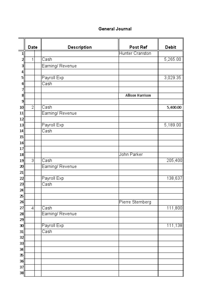 Journal Entry Form | PDF