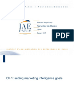 Marketing Intelligence - Chapter 1 Marketing Goals