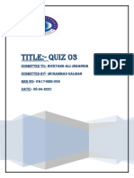 Oop Quiz 03