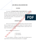 Automatic Metal Crack Detector: Synopsis