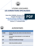 Les Juridictions Spécialisées Sénégal