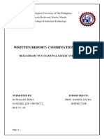 Written Report: Combination Theory: Bet2-M Basic Occupational Safety and Health