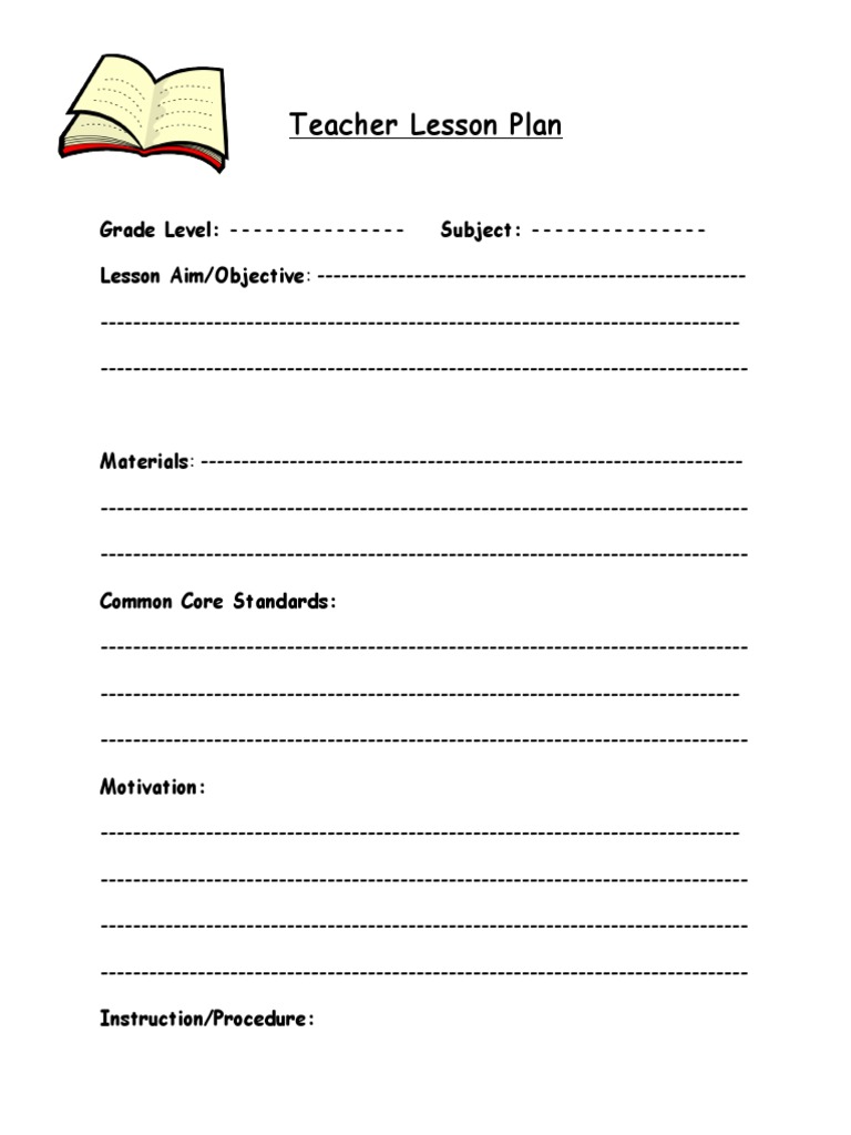 Lesson Plan Template | PDF | Lesson Plan | Change