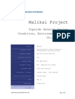 MLK-004-100-AA-1980-0001 - Topside General Design Condition, Environmental and Utility Data