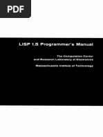 LISP 1.5 Programmers Manual
