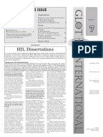 HIL Dissertations: in This Issue