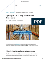 7 Key Warehouse Processes