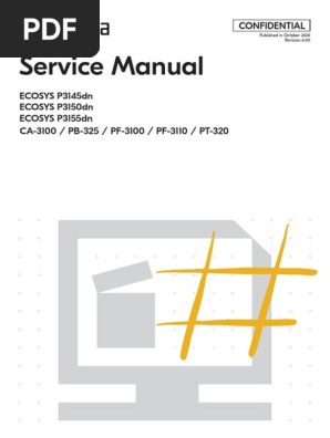 Sm Ecosys P3145dn P3150dn P3155dn Rev 4 Pdf Electrical Connector Printer Computing