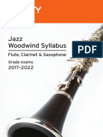 Jazz Woodwind Syllabus 2017-2022