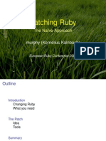 Patching Ruby: The Naïve Approach