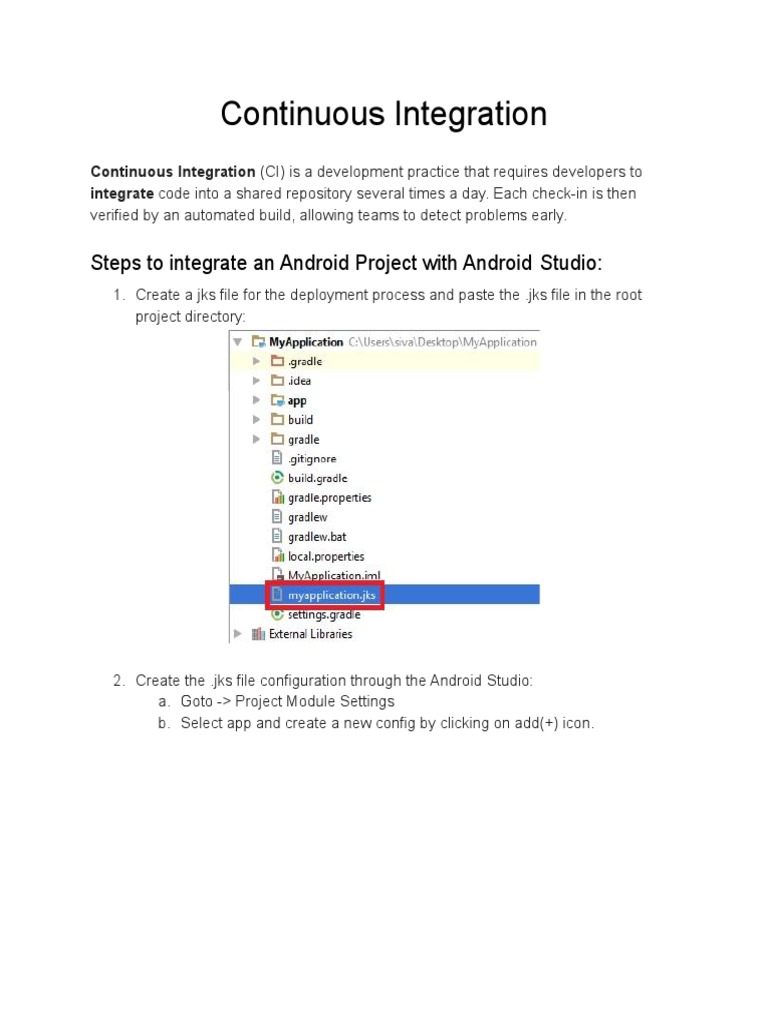 CI/CD Integration for Android with SonarQube | PDF | Computers | Art