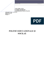 Document Politici educaționale și sociale.
