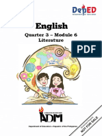 Quarter 3 - Module 6 Literature: Department of Education Republic of The Philippines