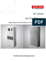 AC Series Air Conditioners: Operating and Installation Instructions