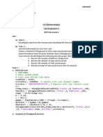 Iot Domain Analyst Lab Assignment-3 Matlab Analysis Aim: A) Task-1