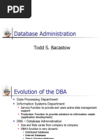 Database Administration Todd