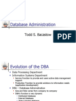Database Administration Todd
